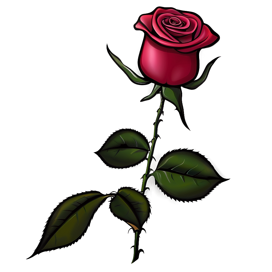 Download Rose Illustration Png 56 | Wallpapers.com