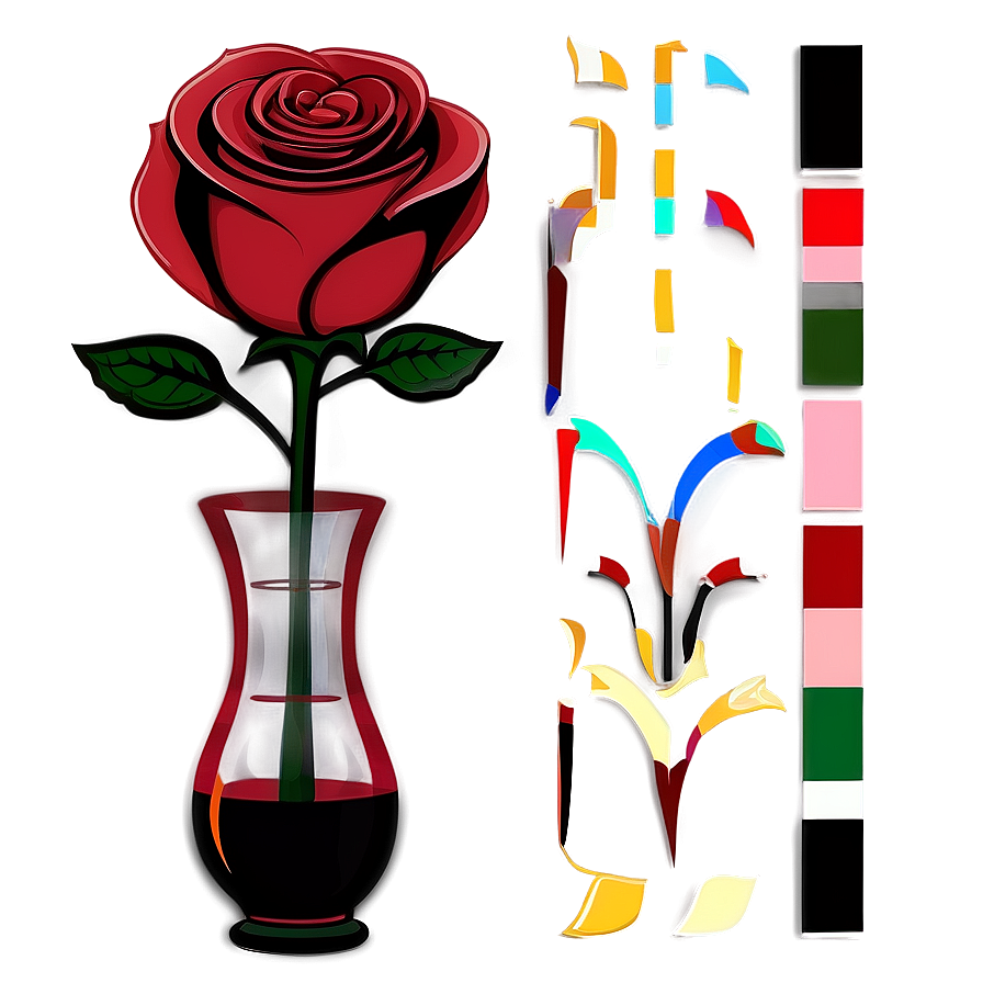 Rose In Vase Clipart Png Iqp17 PNG