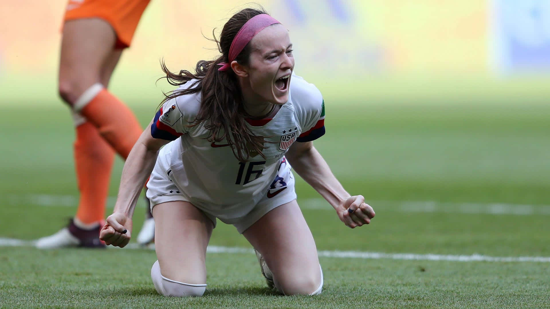 Rose Lavelle Celebration Soccer Match Wallpaper