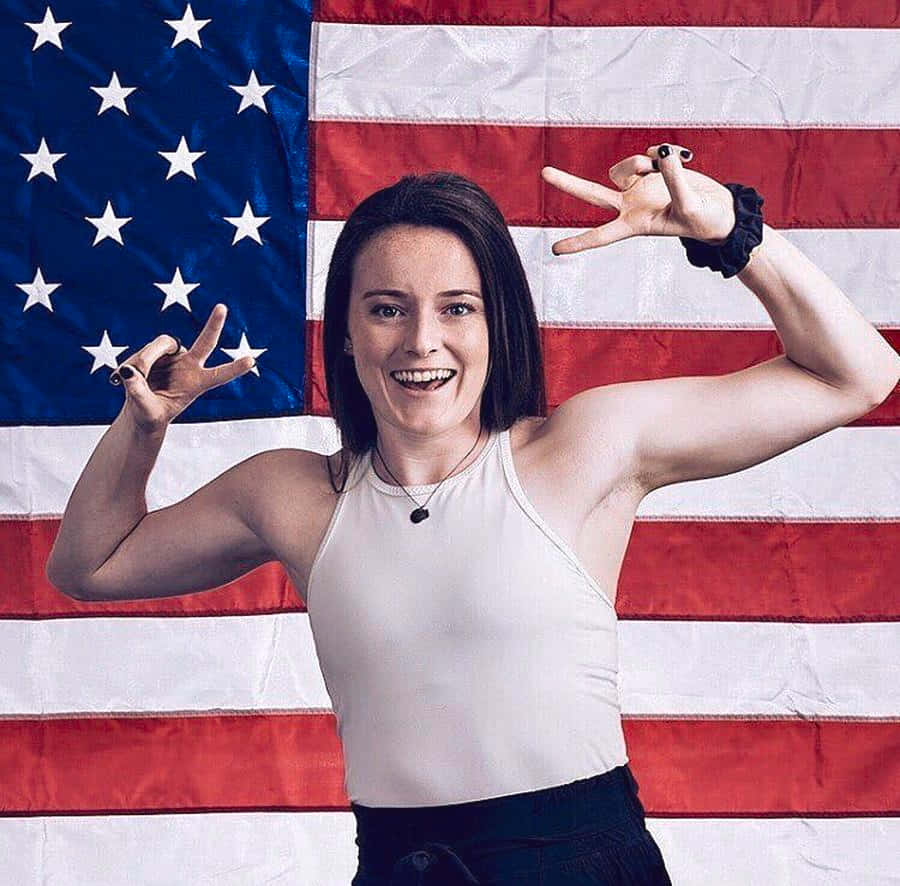 Rose Lavelle Patriotic Portrait Wallpaper