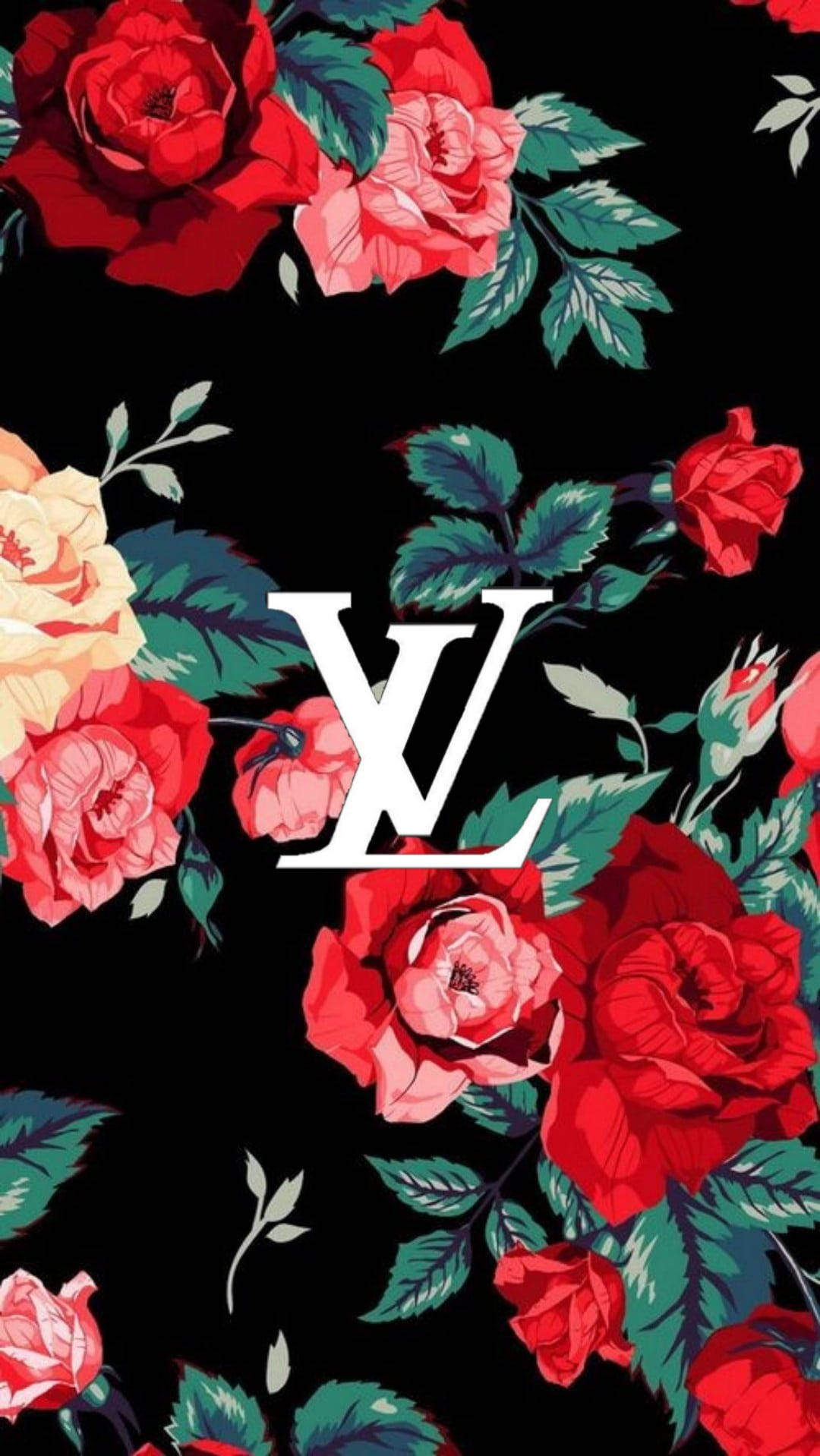 Rose Louis Vuitton Phone Background