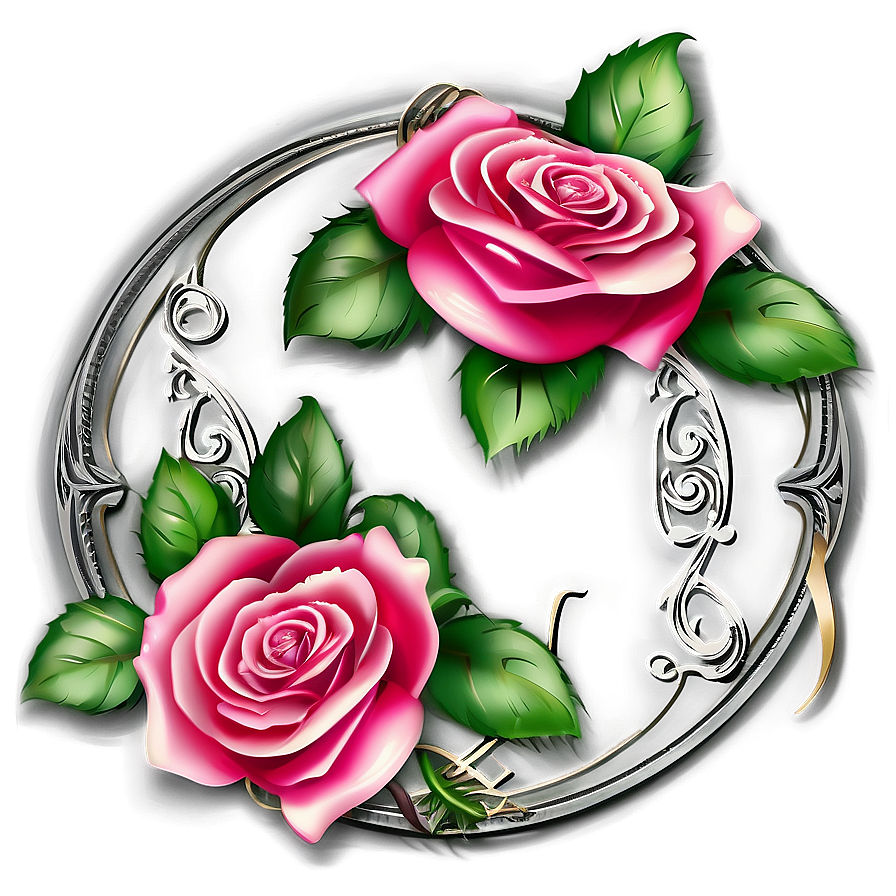 Rose Monogram Clipart Png Xqp PNG