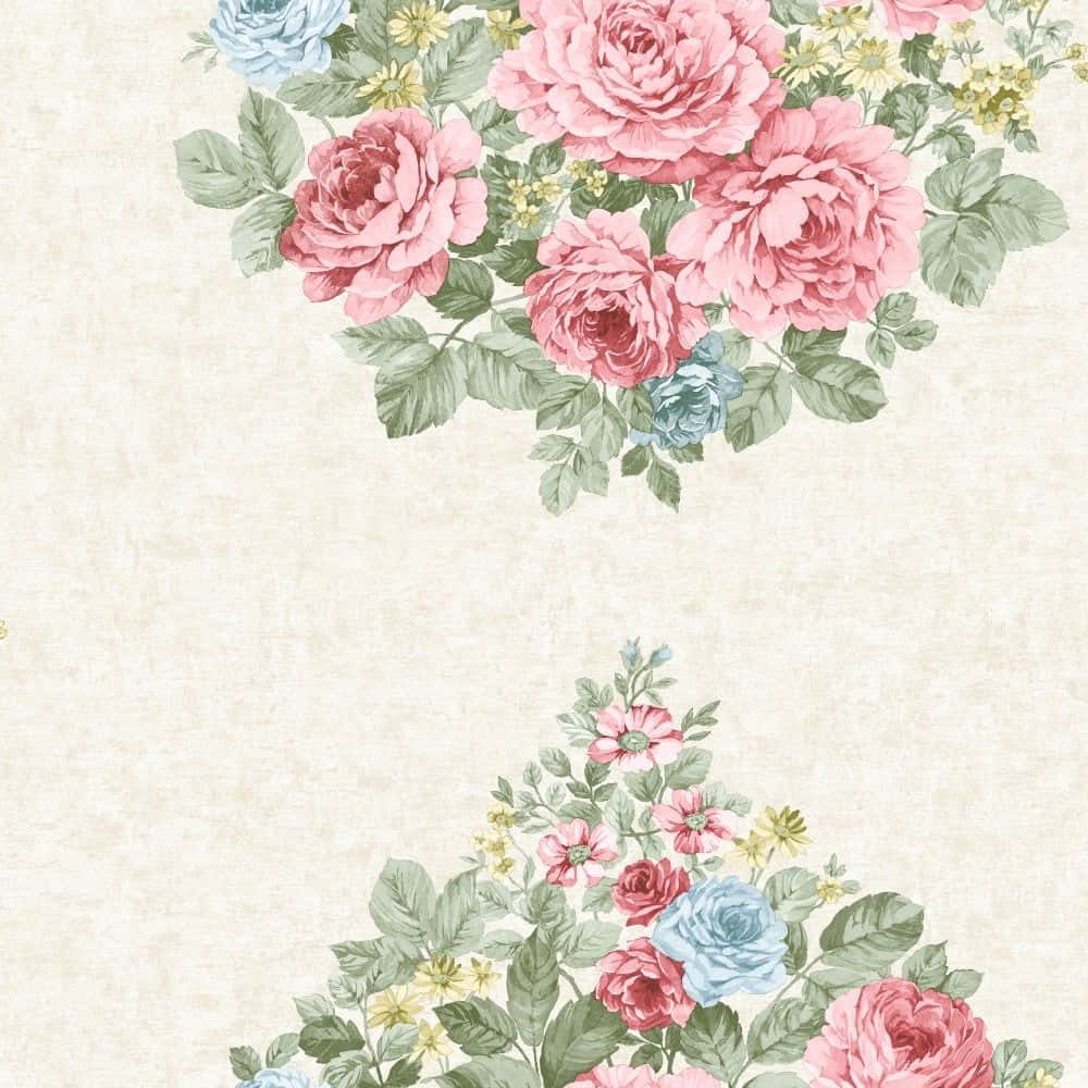 Elegant Rose Pattern Wallpaper Wallpaper