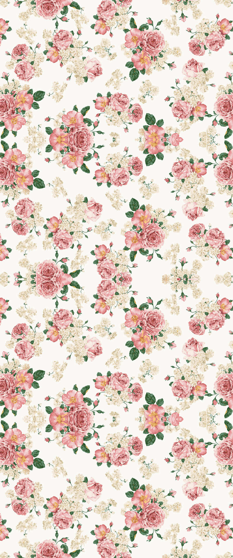 Captivating Rose Pattern Design Wallpaper