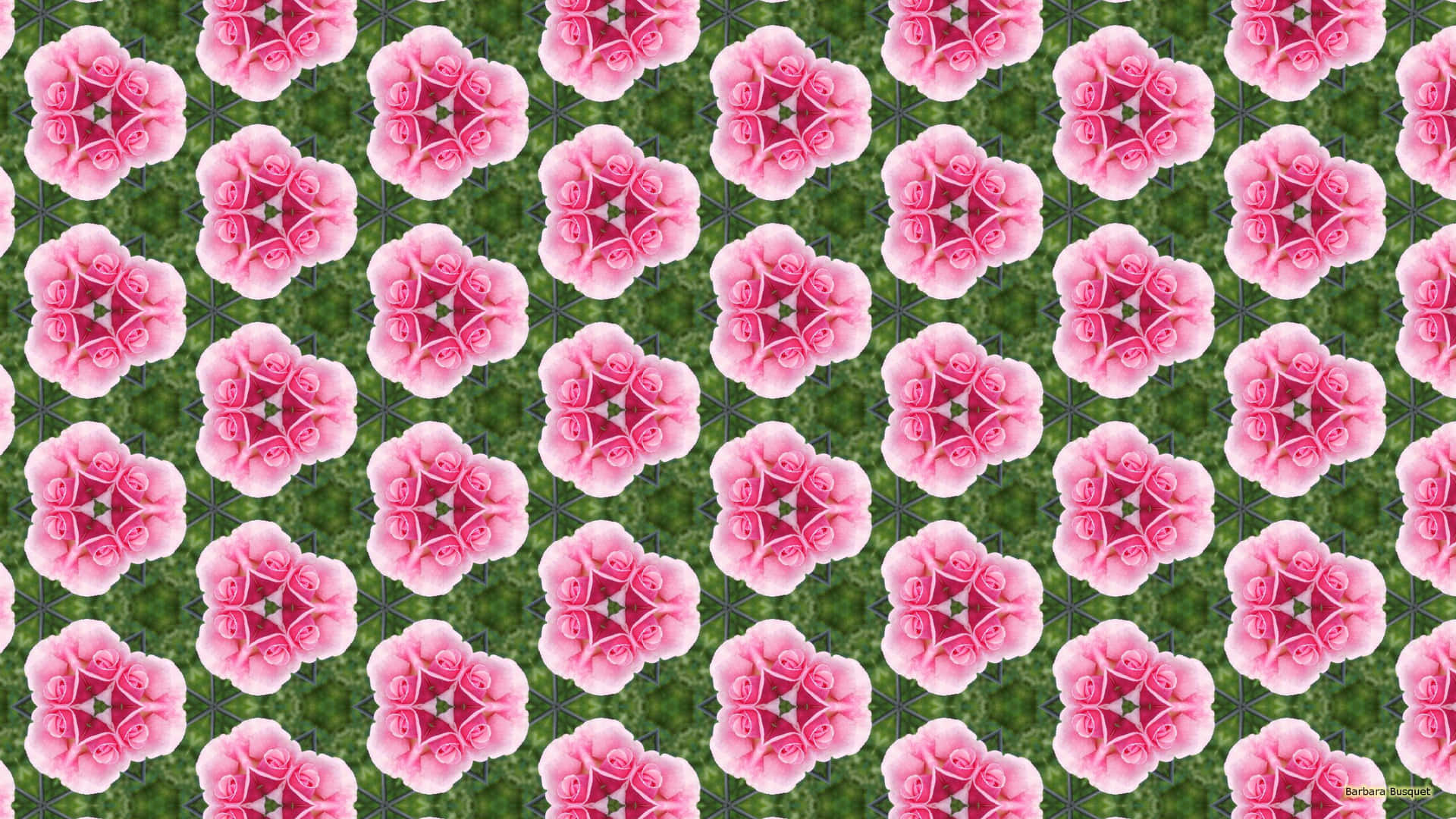 Beautiful Blooming Roses Pattern Wallpaper Wallpaper