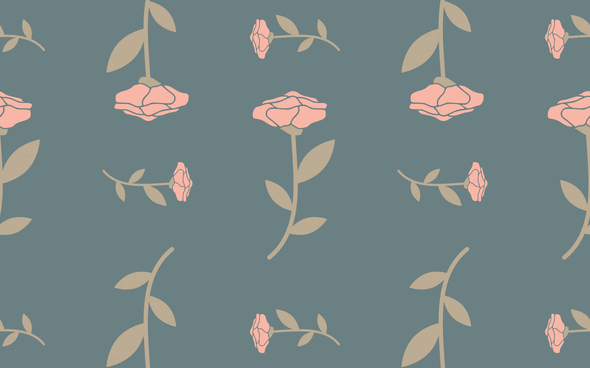 Captivating Rose Pattern Wallpaper Wallpaper