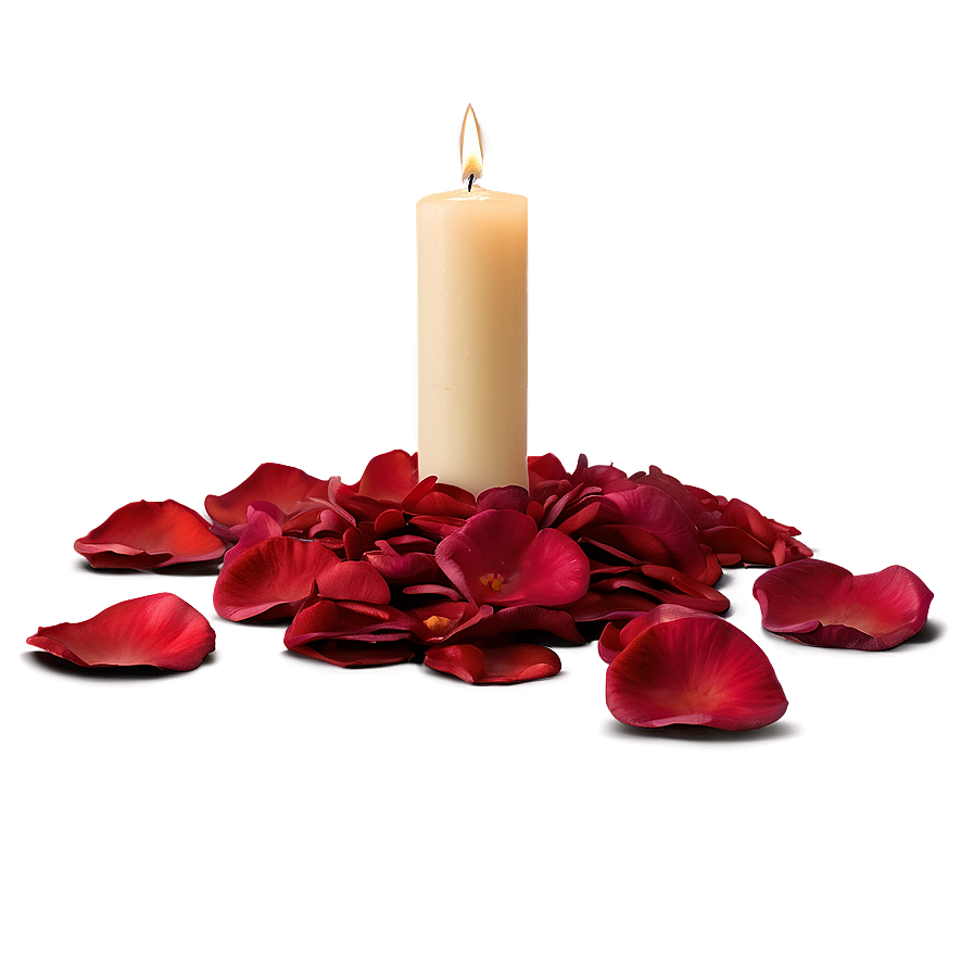 Download Rose Petals And Candles Png 58