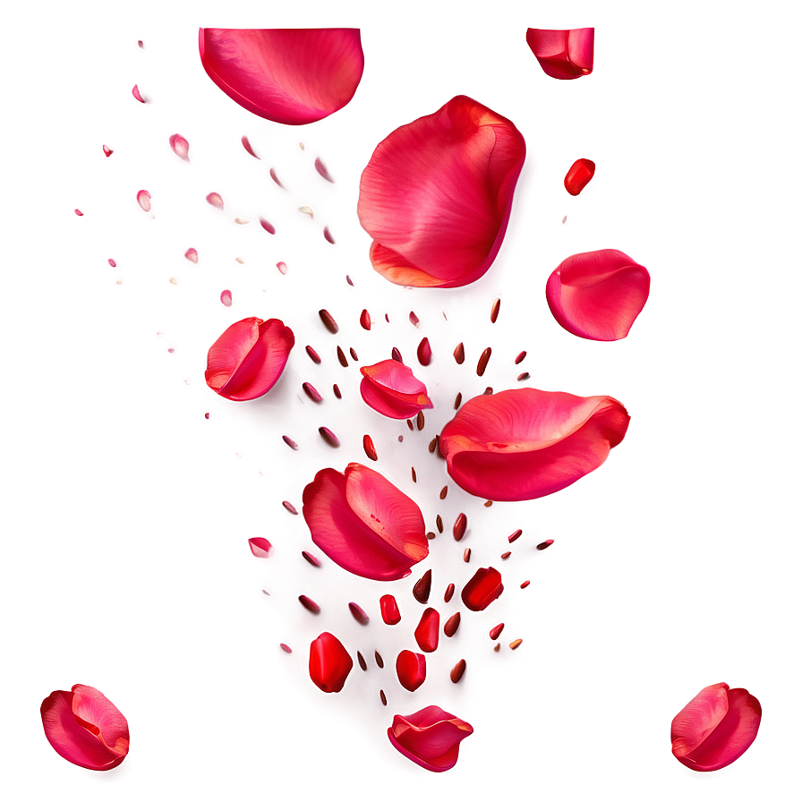 Rose Petals Falling Art Png 06262024 PNG