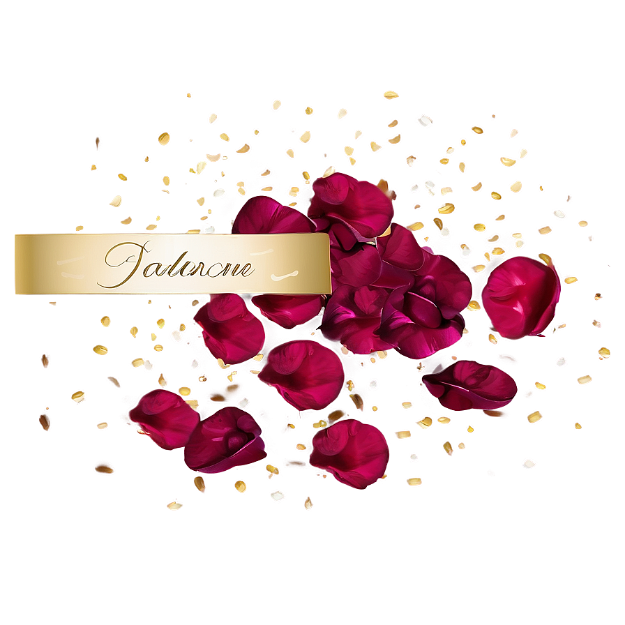 Rose Petals Falling Confetti Png Xii89 PNG