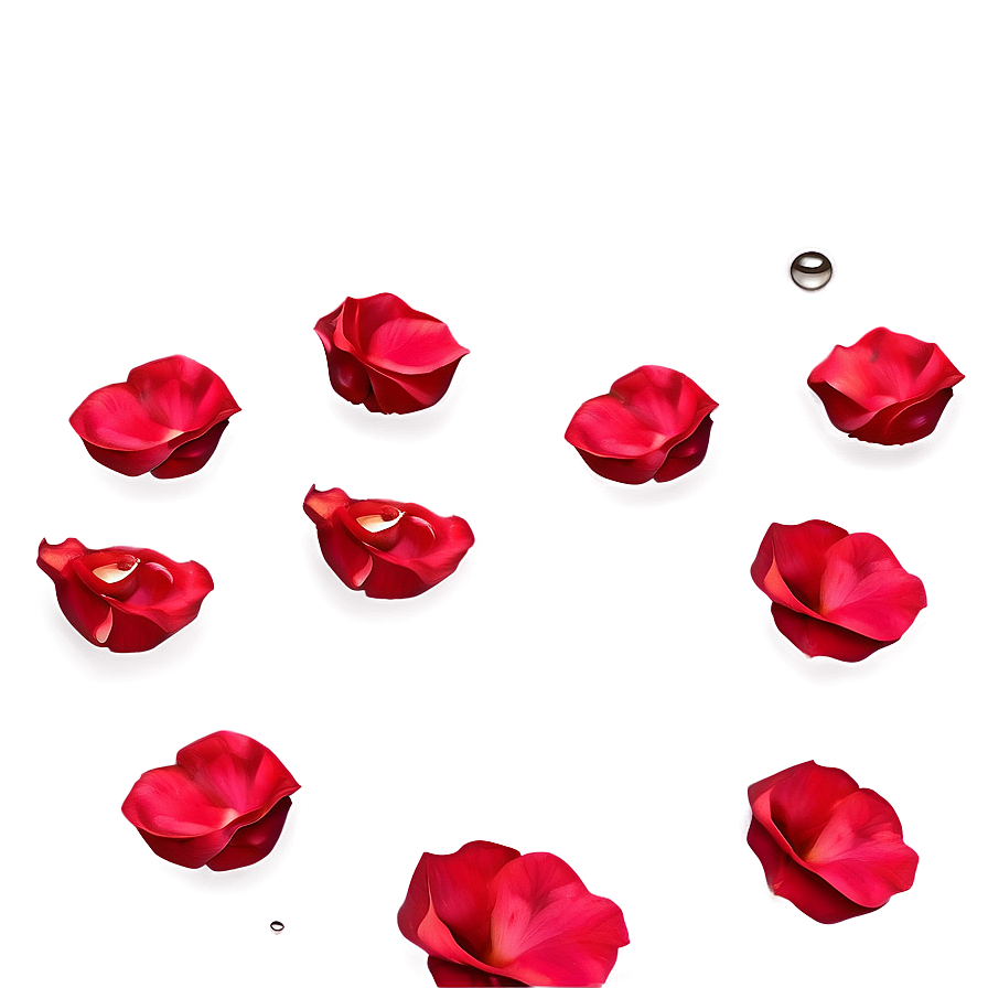 Rose Petals Falling Texture Png 06262024 PNG