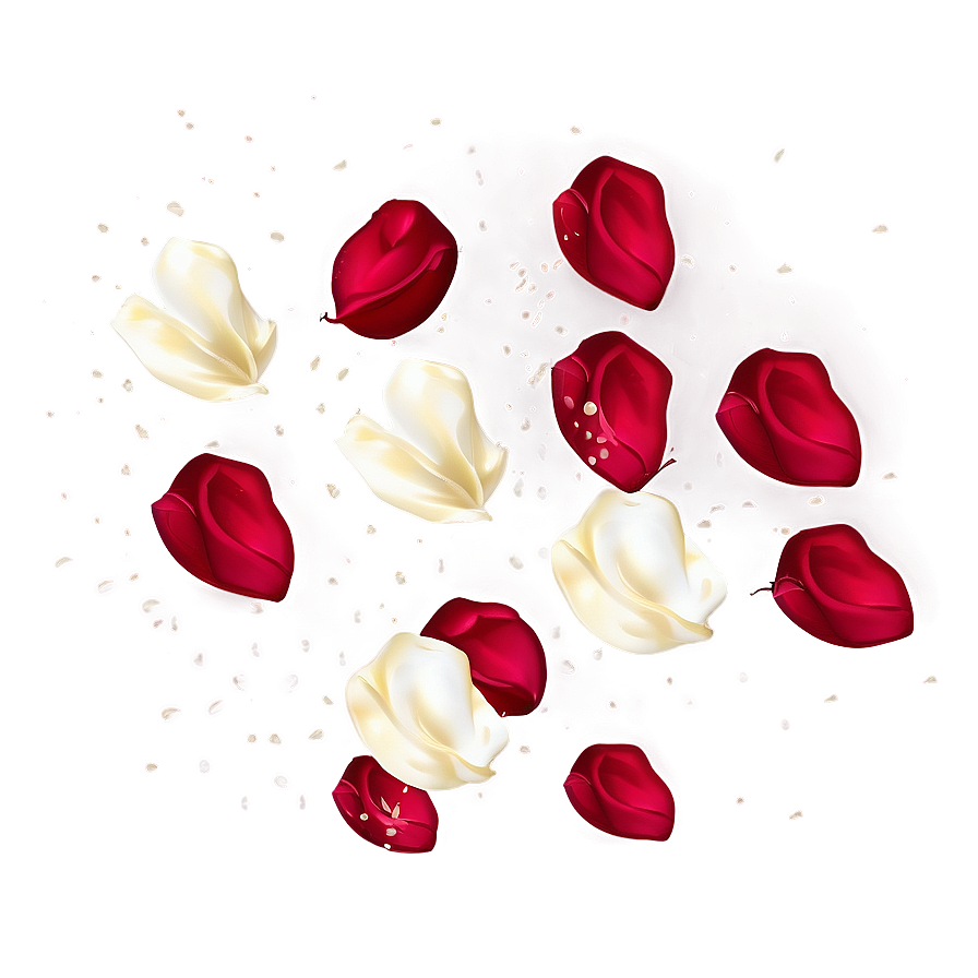 Rose Petals Falling Vector Png 06262024 PNG