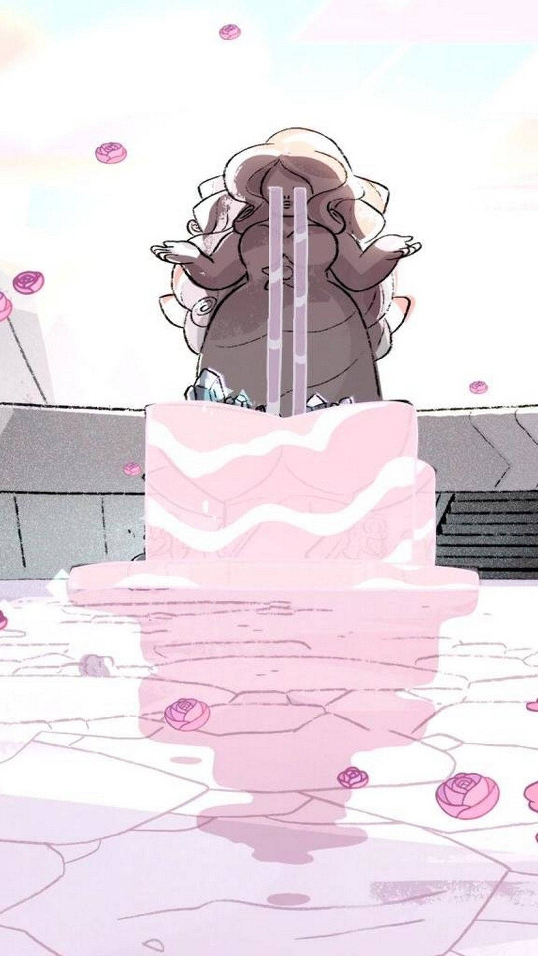 Rose Quartz Fountain Steven Universe Ipad Background