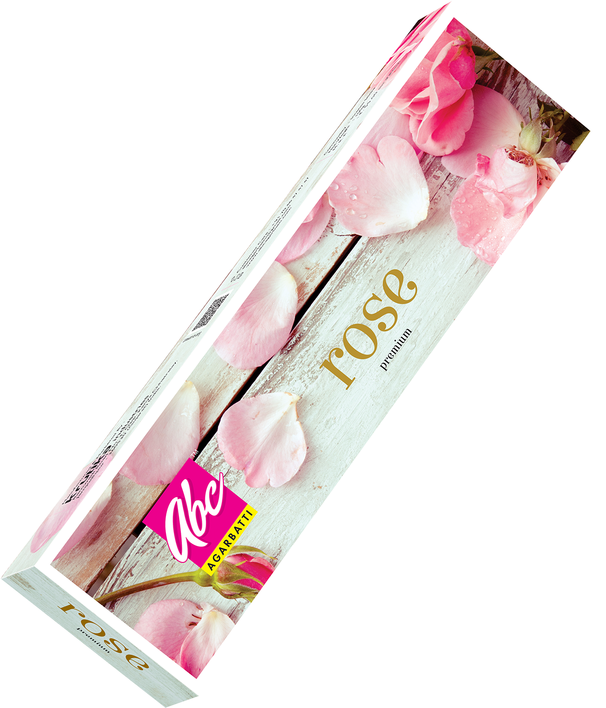 Rose Scented Agarbatti Incense Sticks Packaging PNG
