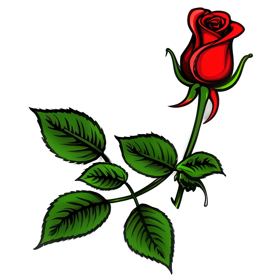Rose Sketch Clipart Png 9 PNG