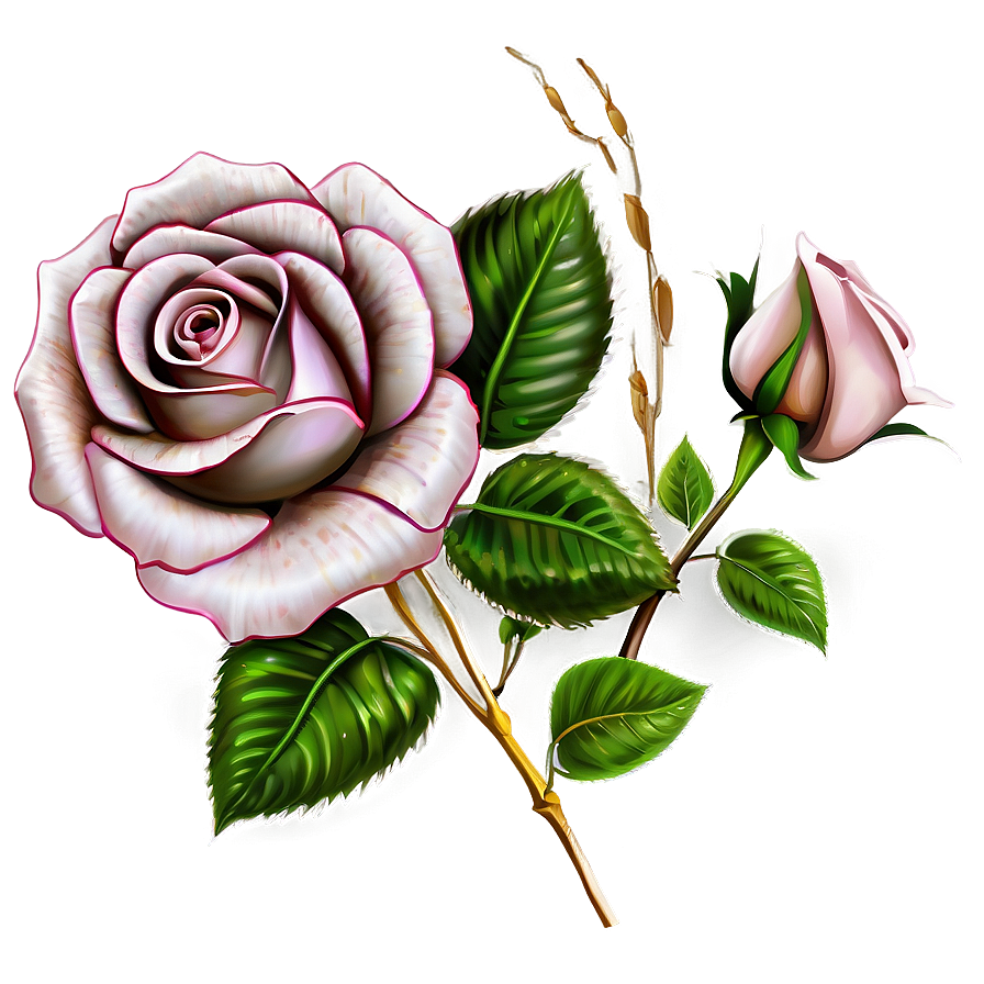 Rose Sketch Clipart Png Qfw9 PNG