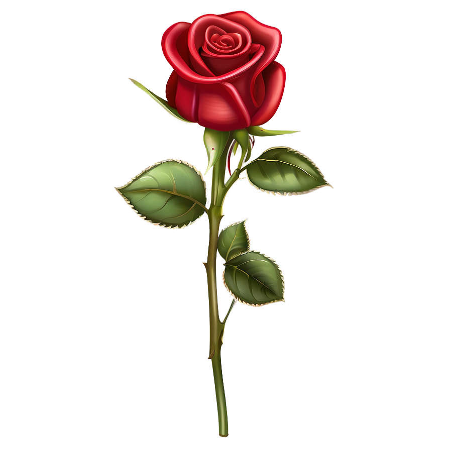 Rose Stem Clipart Png 06272024 PNG