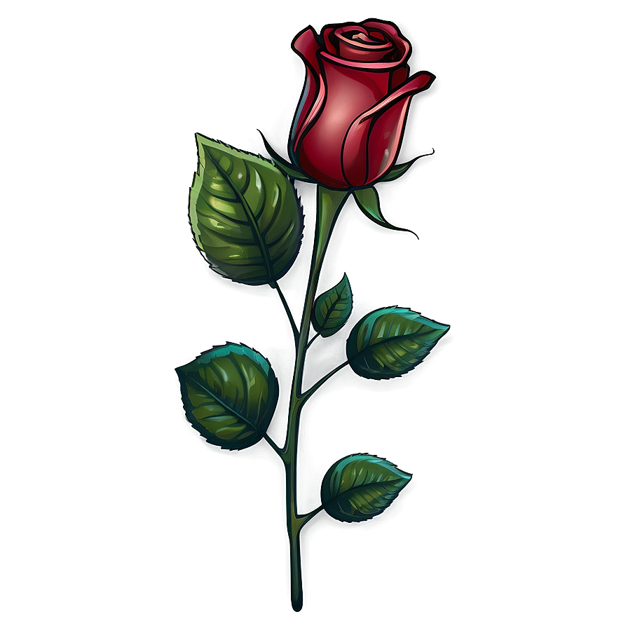 Rose Stem Png 06132024 PNG