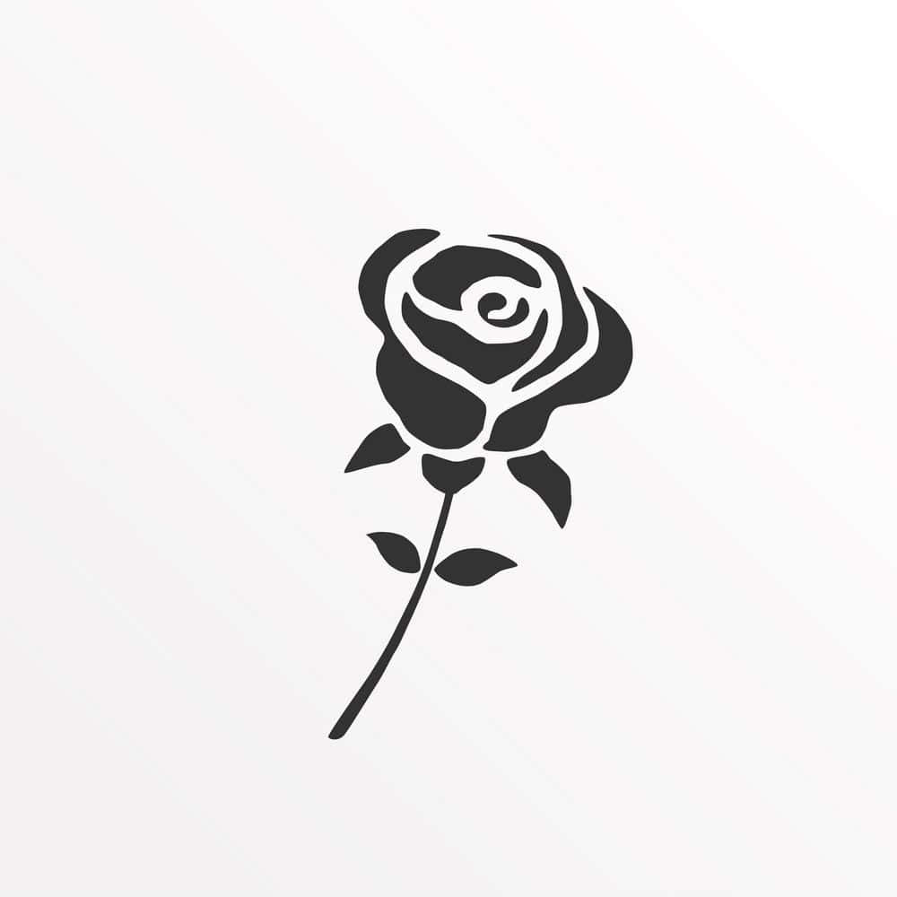 Símbolocautivador De Una Rosa Roja Fondo de pantalla