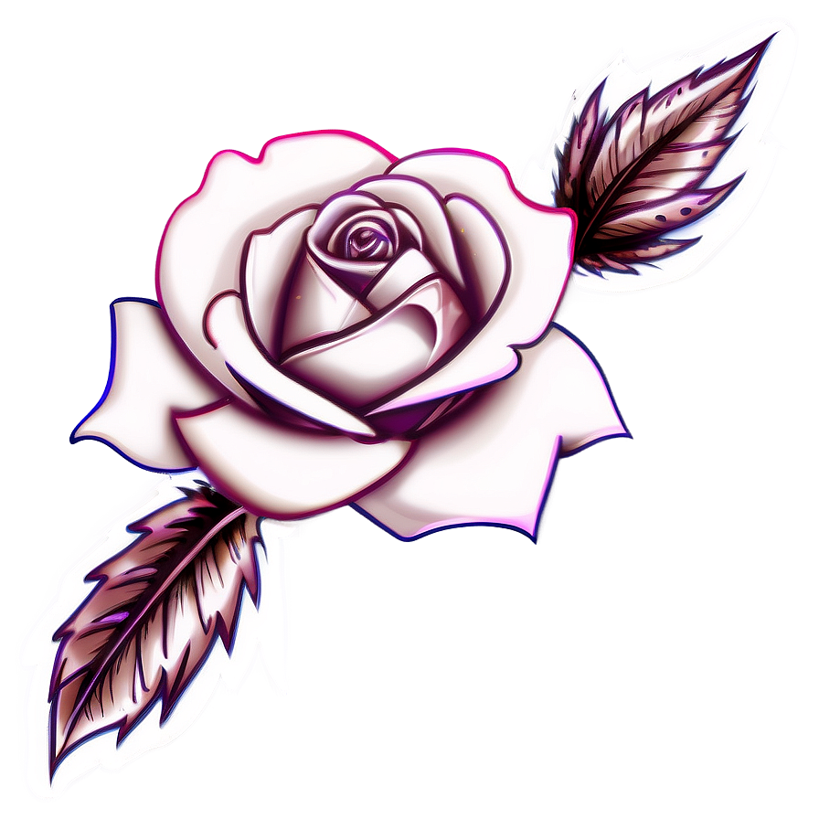 Rose Tattoo Clipart Png Gkm52 PNG