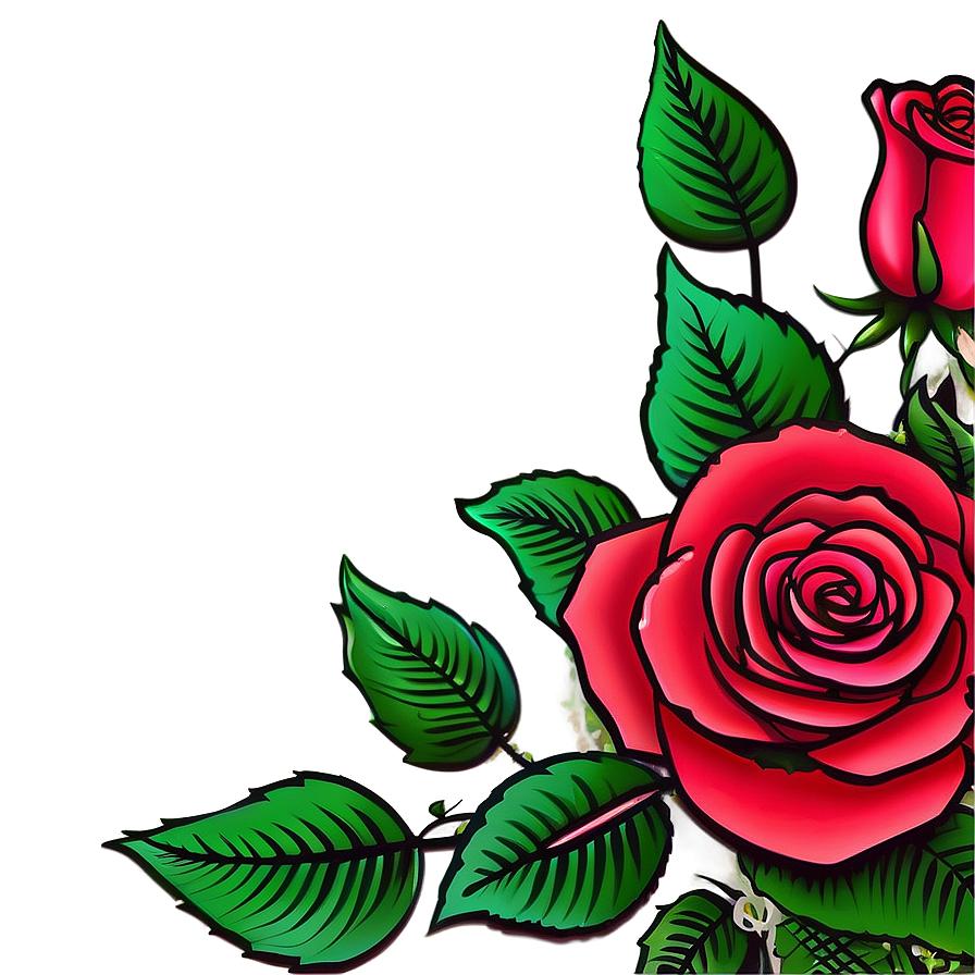 Download Rose Tattoo Illustration Png 05042024 | Wallpapers.com