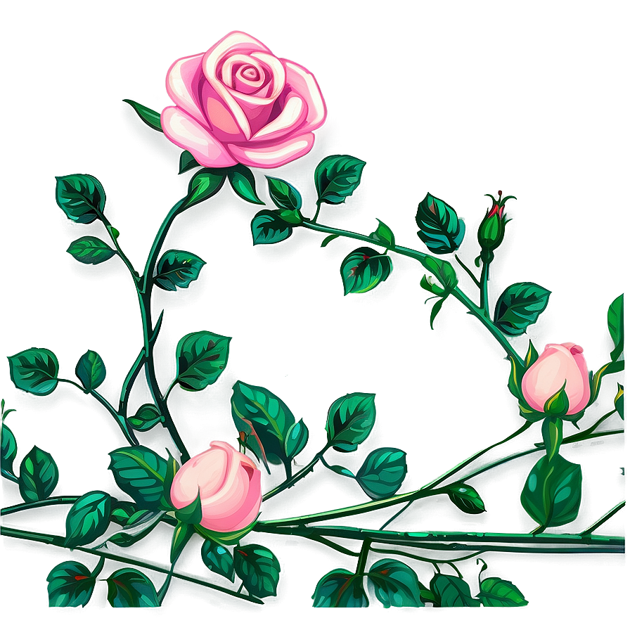 Rose Vine Clipart Png 92 PNG