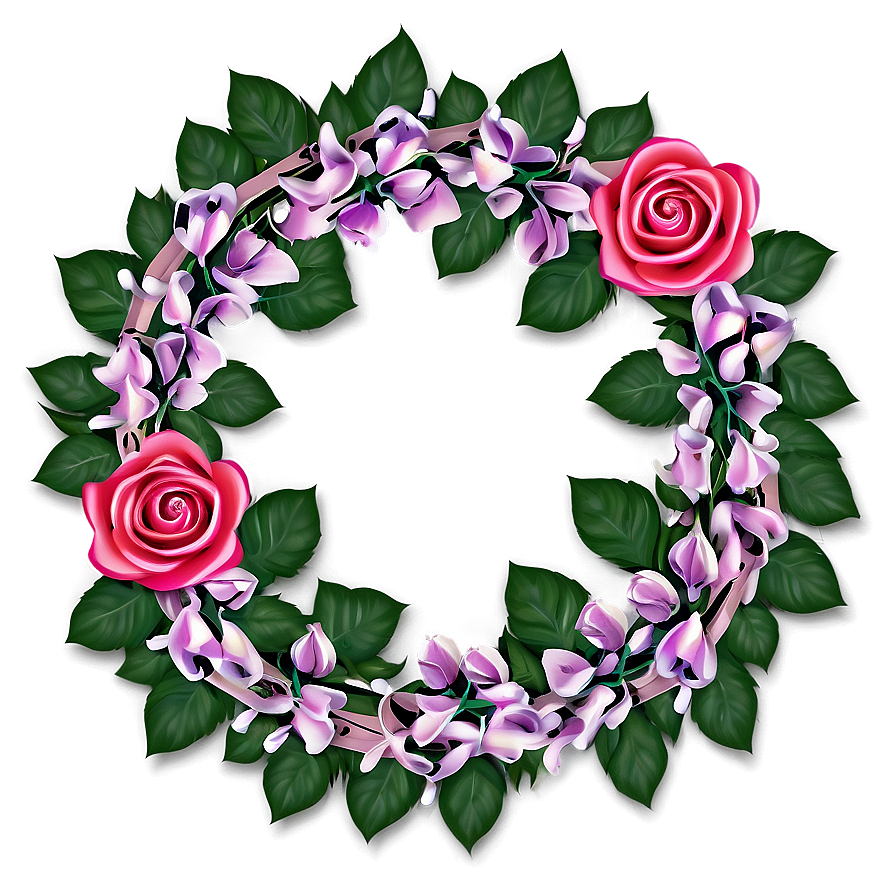 Rose Wreath Png 04292024 PNG