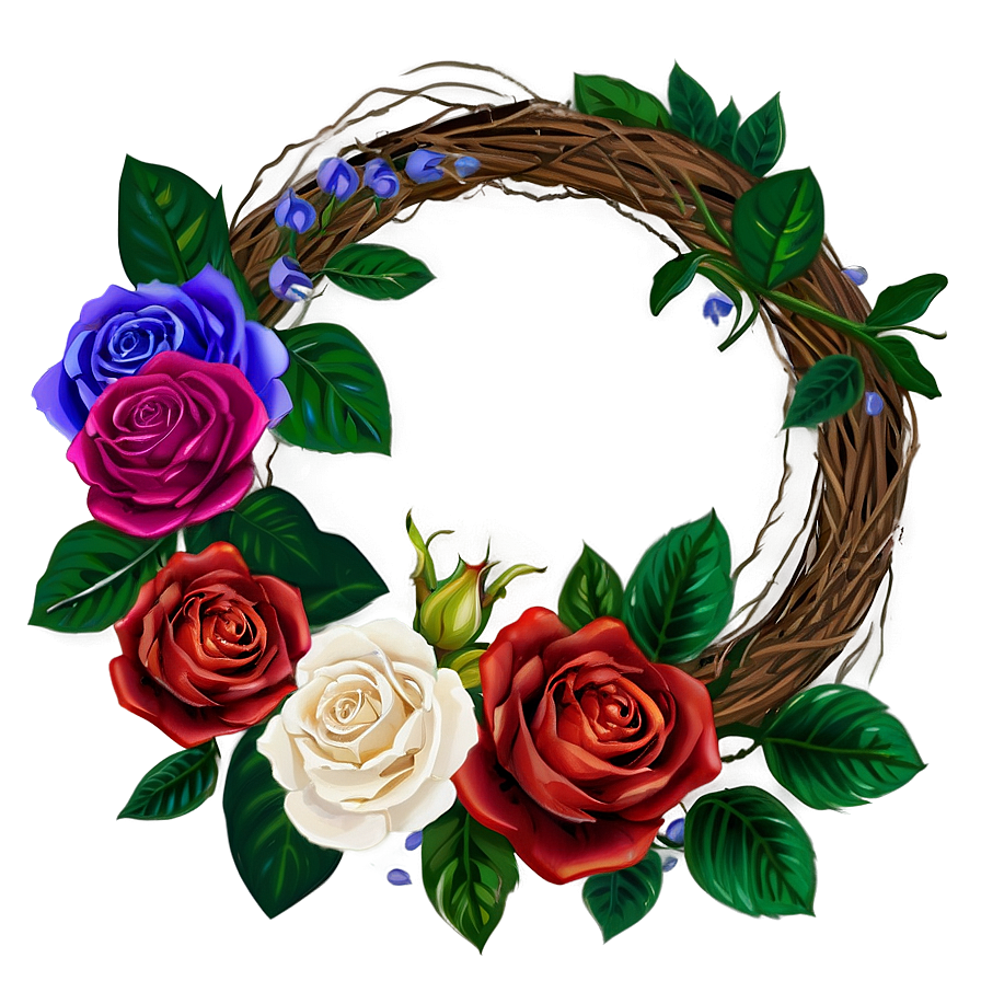 Rose Wreath Png 63 PNG