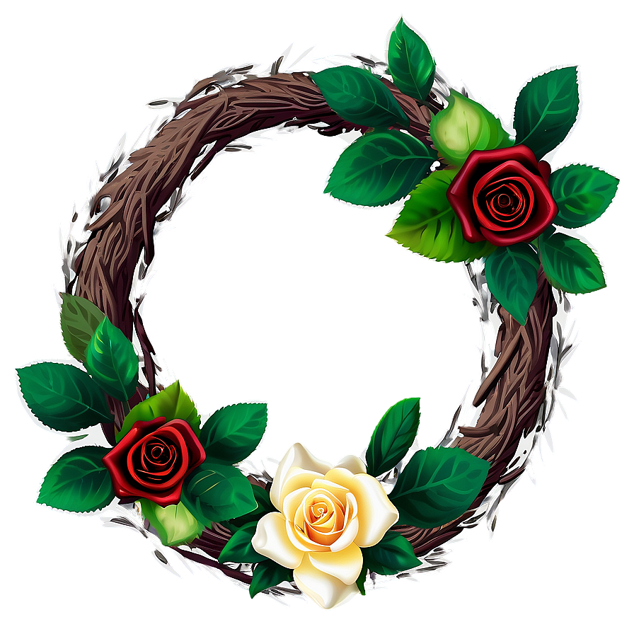 Rose Wreath Png Auk6 PNG