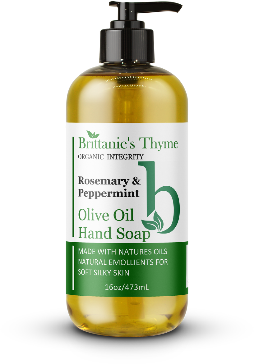 Rosemary Peppermint Olive Oil Hand Soap PNG