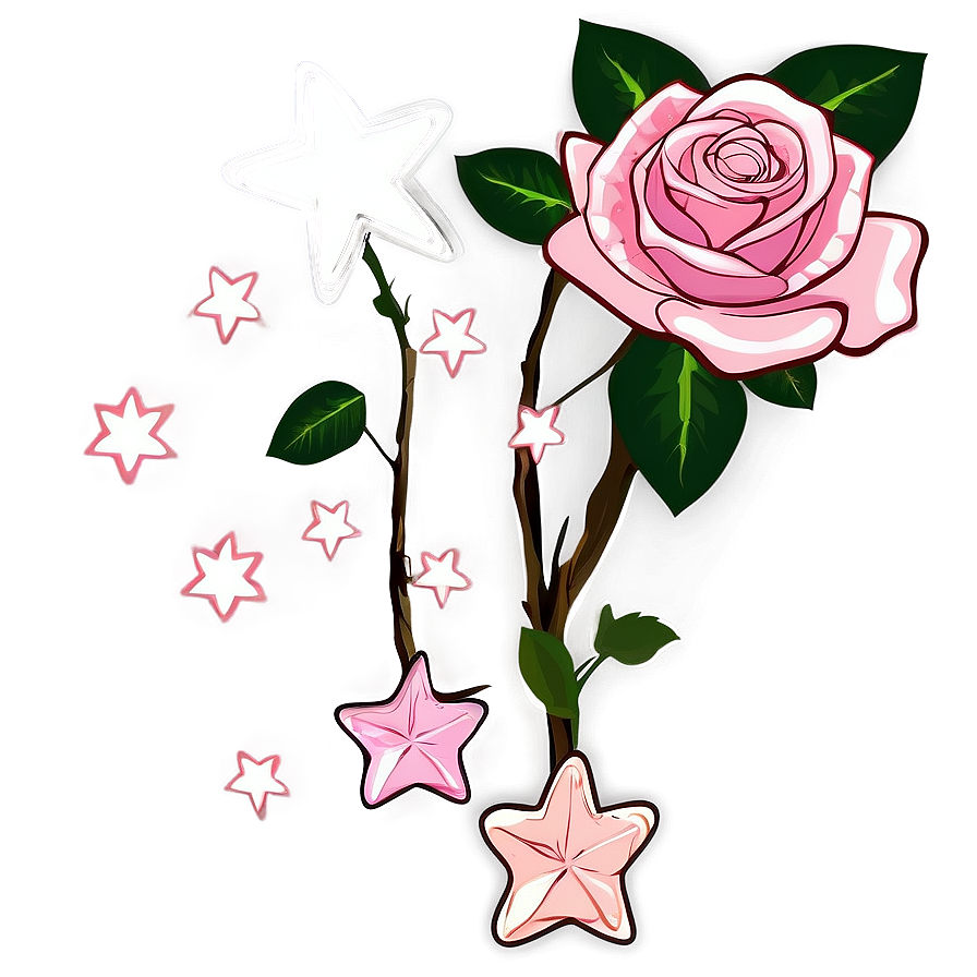 Download Roses And Stars Png Diu13 | Wallpapers.com