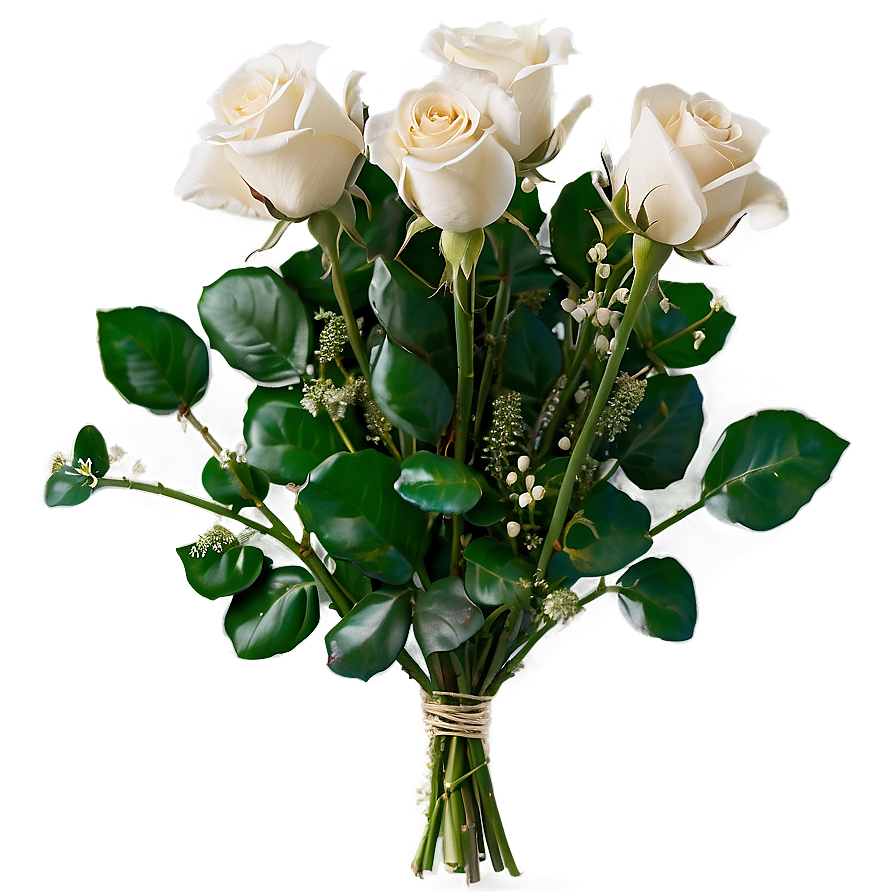 Roses Baby Breath Png Iww PNG