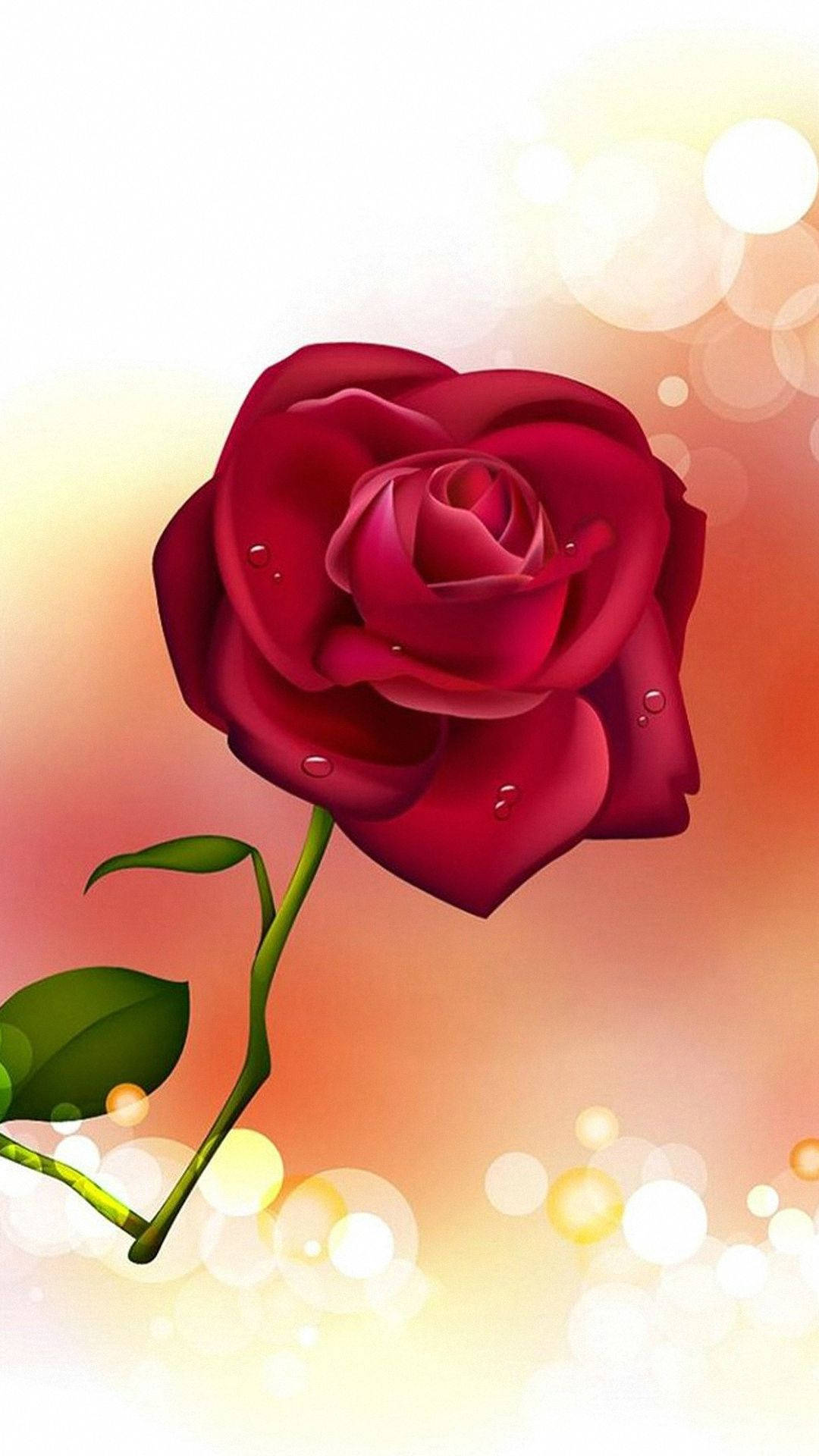 Immagineun Mazzo Di Rose Rosse E Rosa In Un Vasetto Di Vetro Sfondo