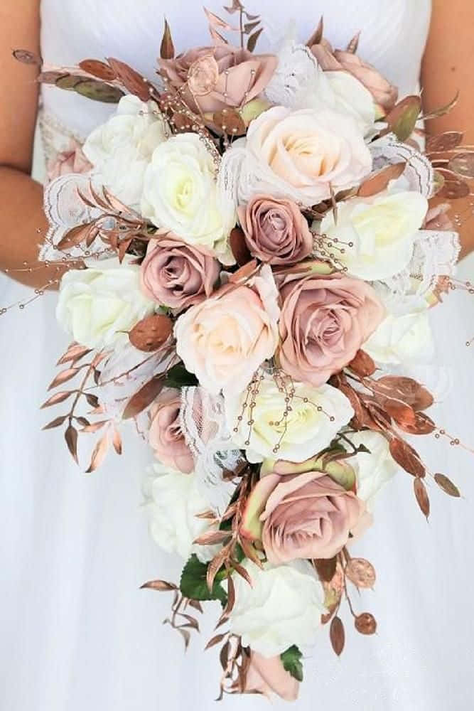 Hermosasrosas En Una Boda Romántica Fondo de pantalla