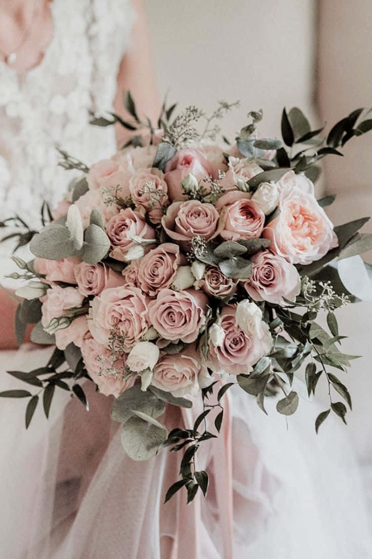 Roses Wedding Arrangement Wallpaper