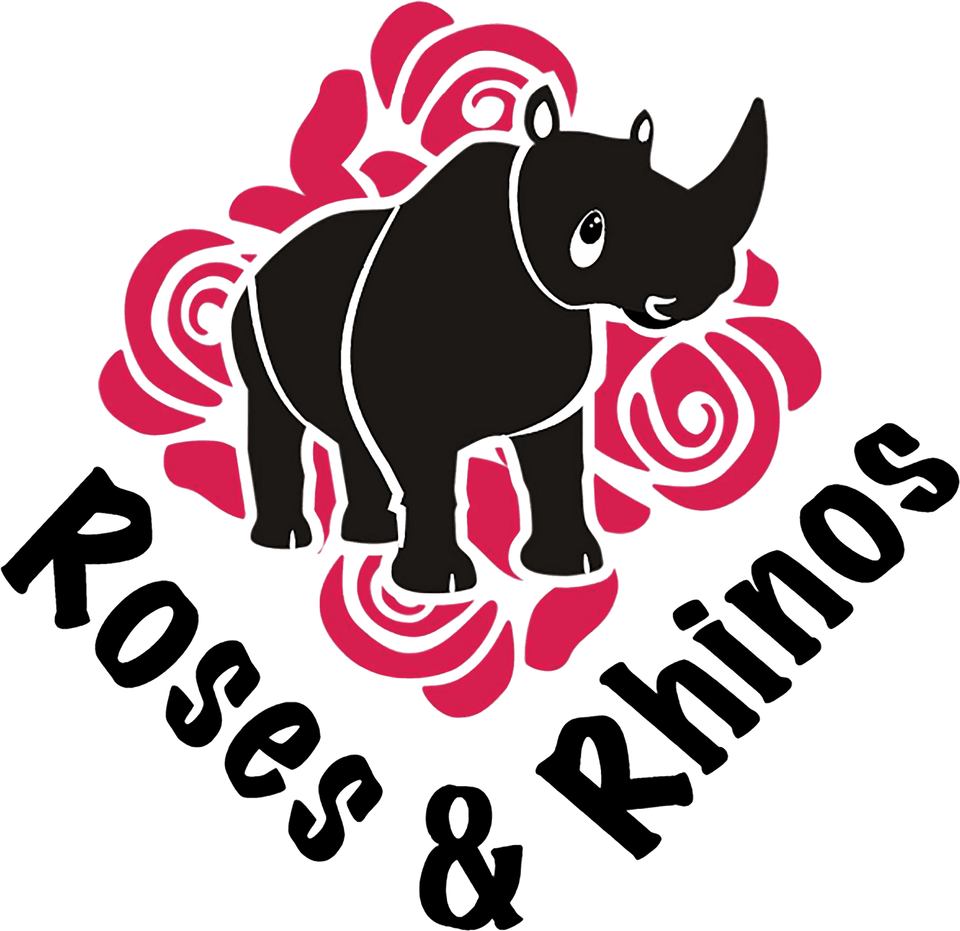 Rosesand Rhinos Graphic PNG