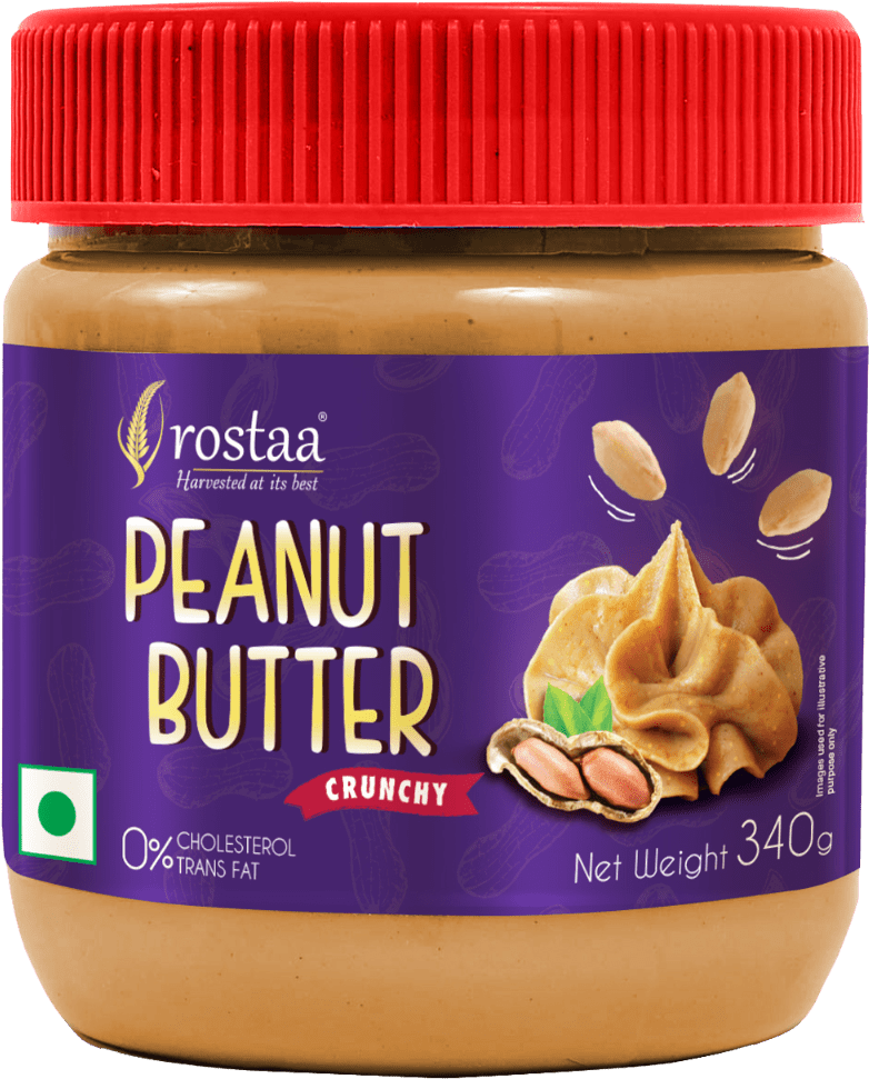 Rostaa Crunchy Peanut Butter Jar PNG