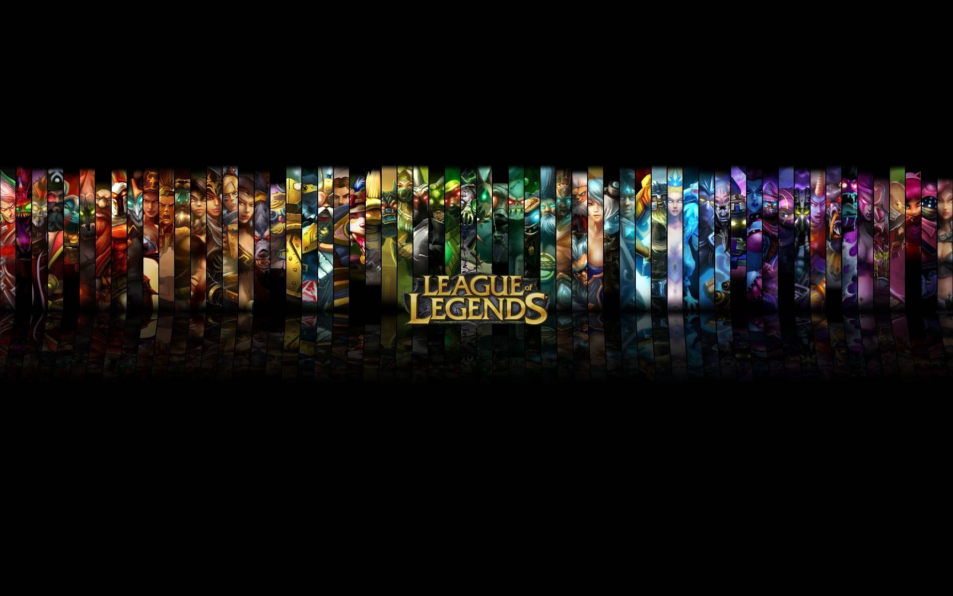 Fundode Tela Para Desktop Da Lista De Campeões Do League Of Legends. Papel de Parede