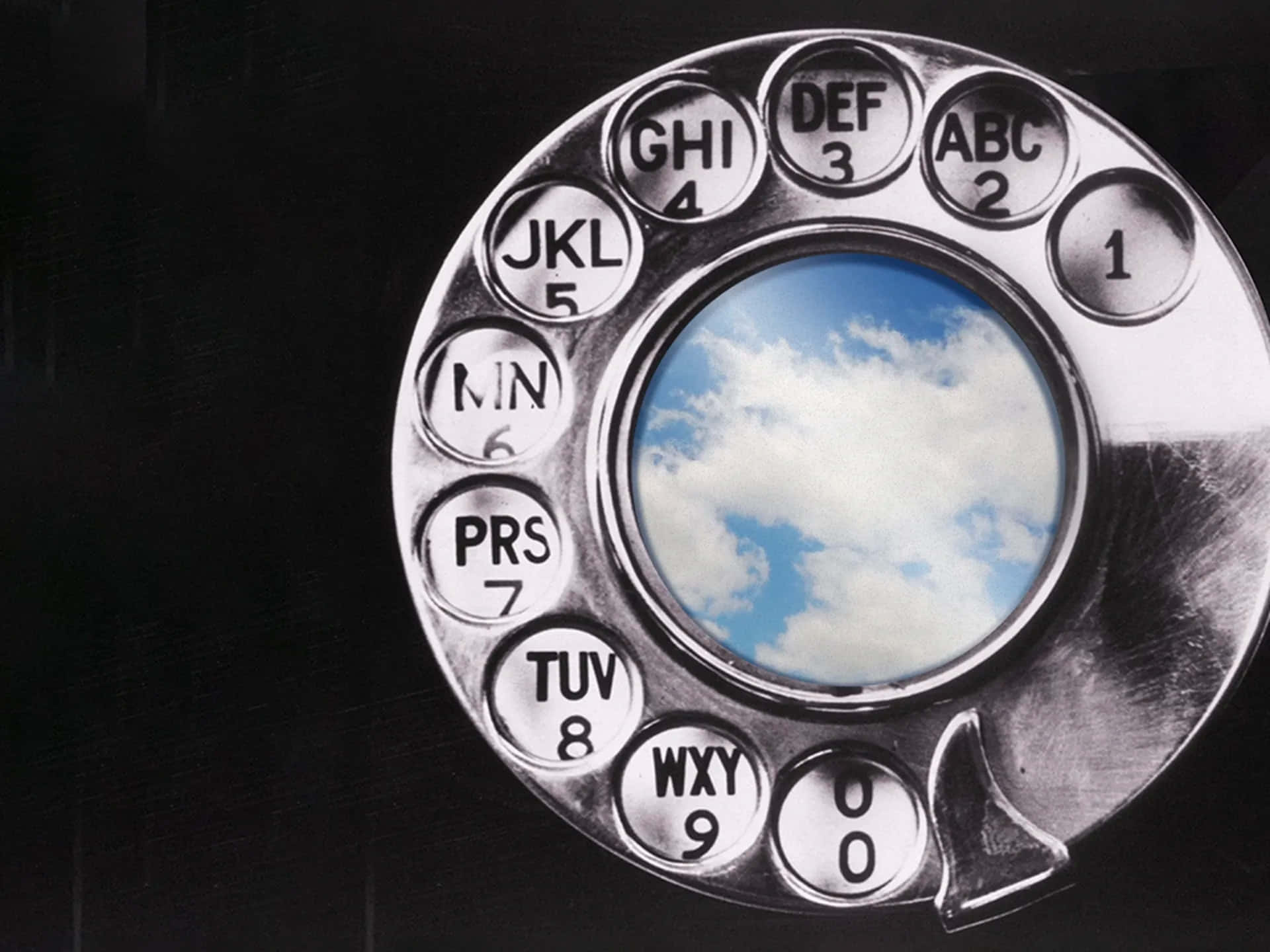 Rotary Dial Sky Reflection Wallpaper