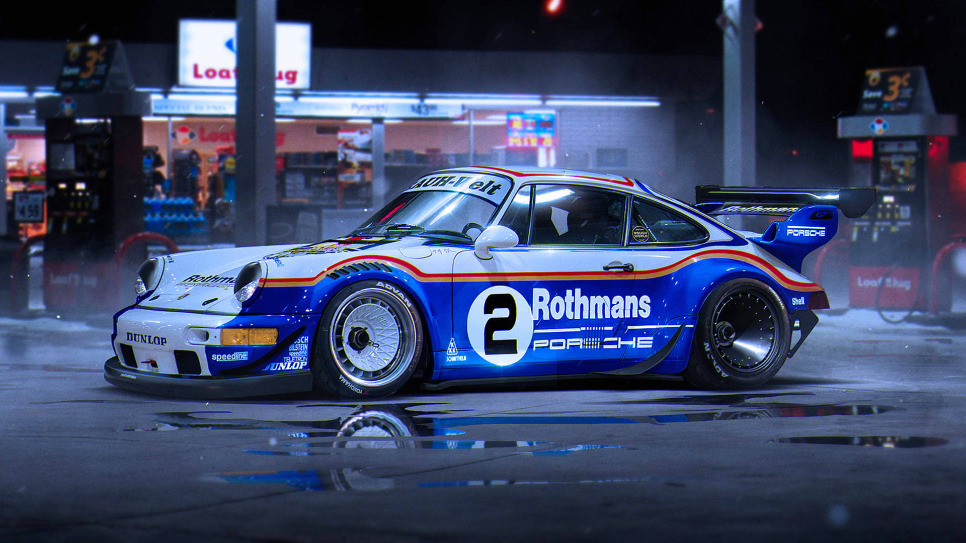 Rothmans Porsche Racing Car Wallpaper