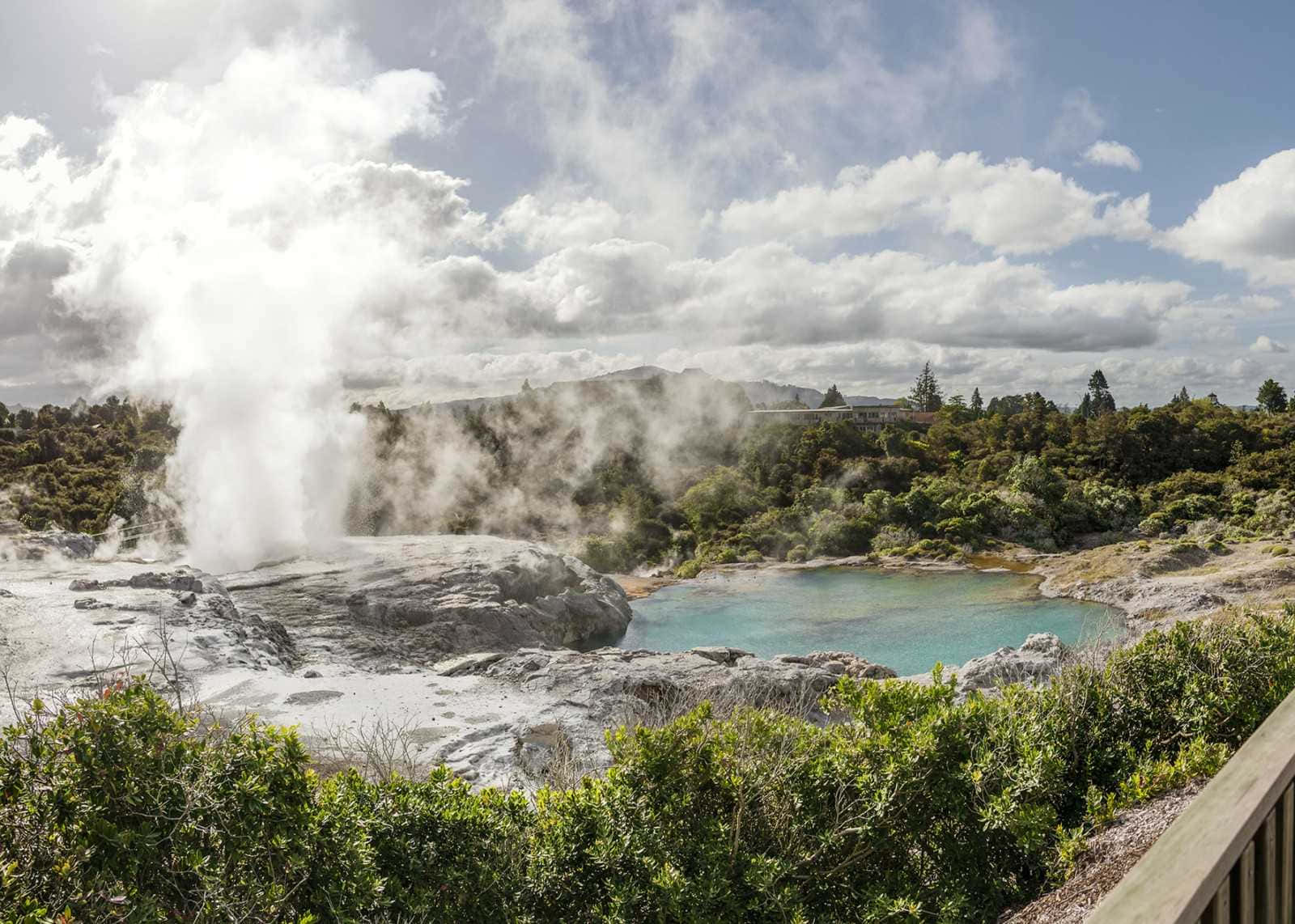 Rotorua Geothermal Park Steam Vent Wallpaper