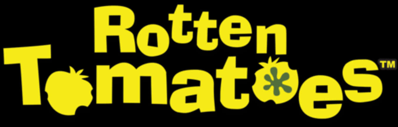 Rotten Tomatoes Logo Yellow Black PNG