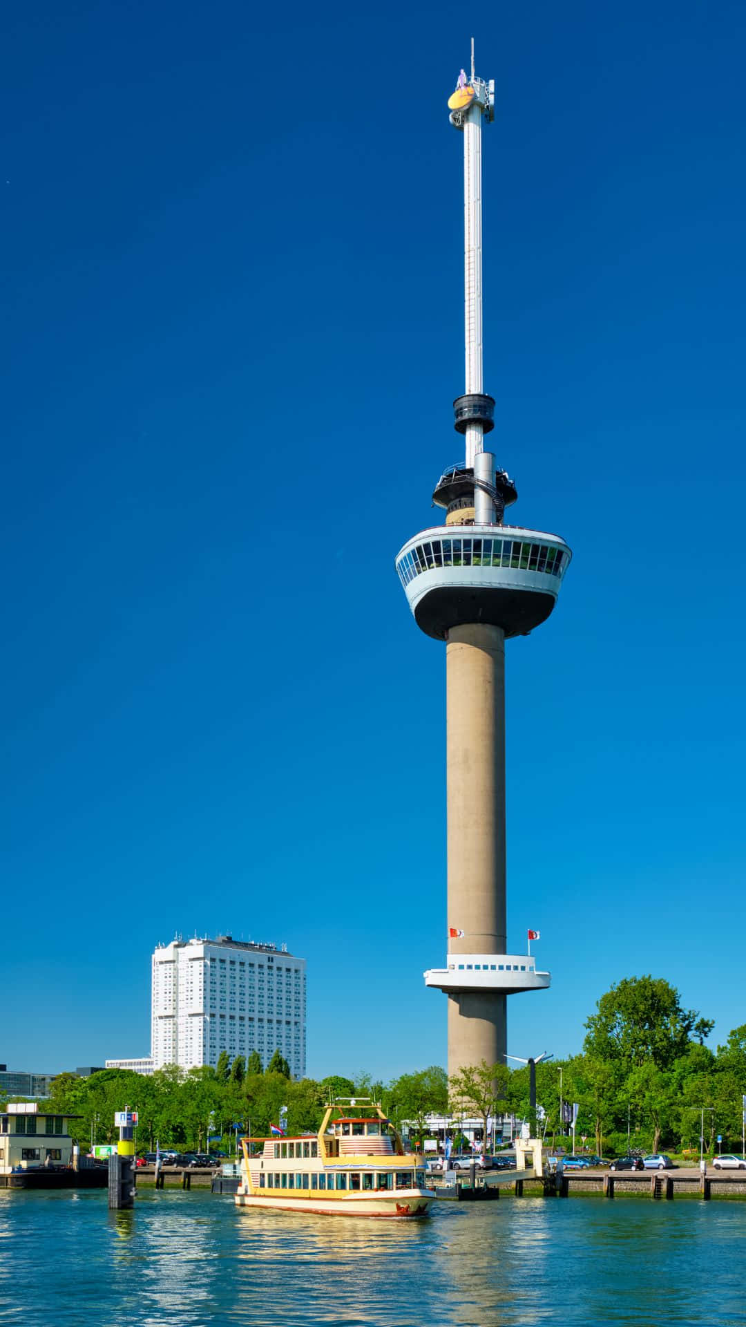 Rotterdam Euromast Tårn Landskap Bakgrunnsbildet