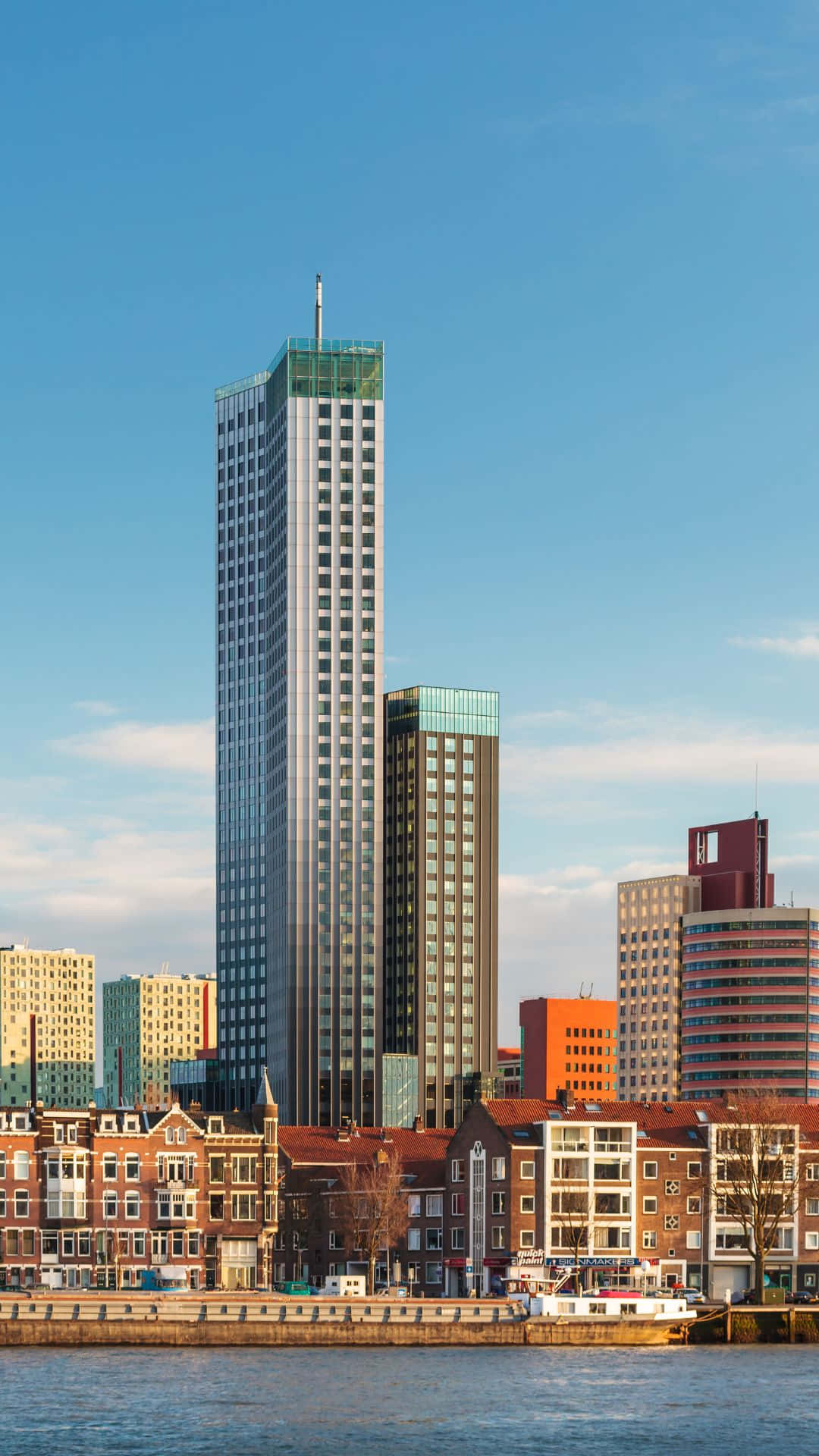Rotterdam Skyline Tall Building Wallpaper