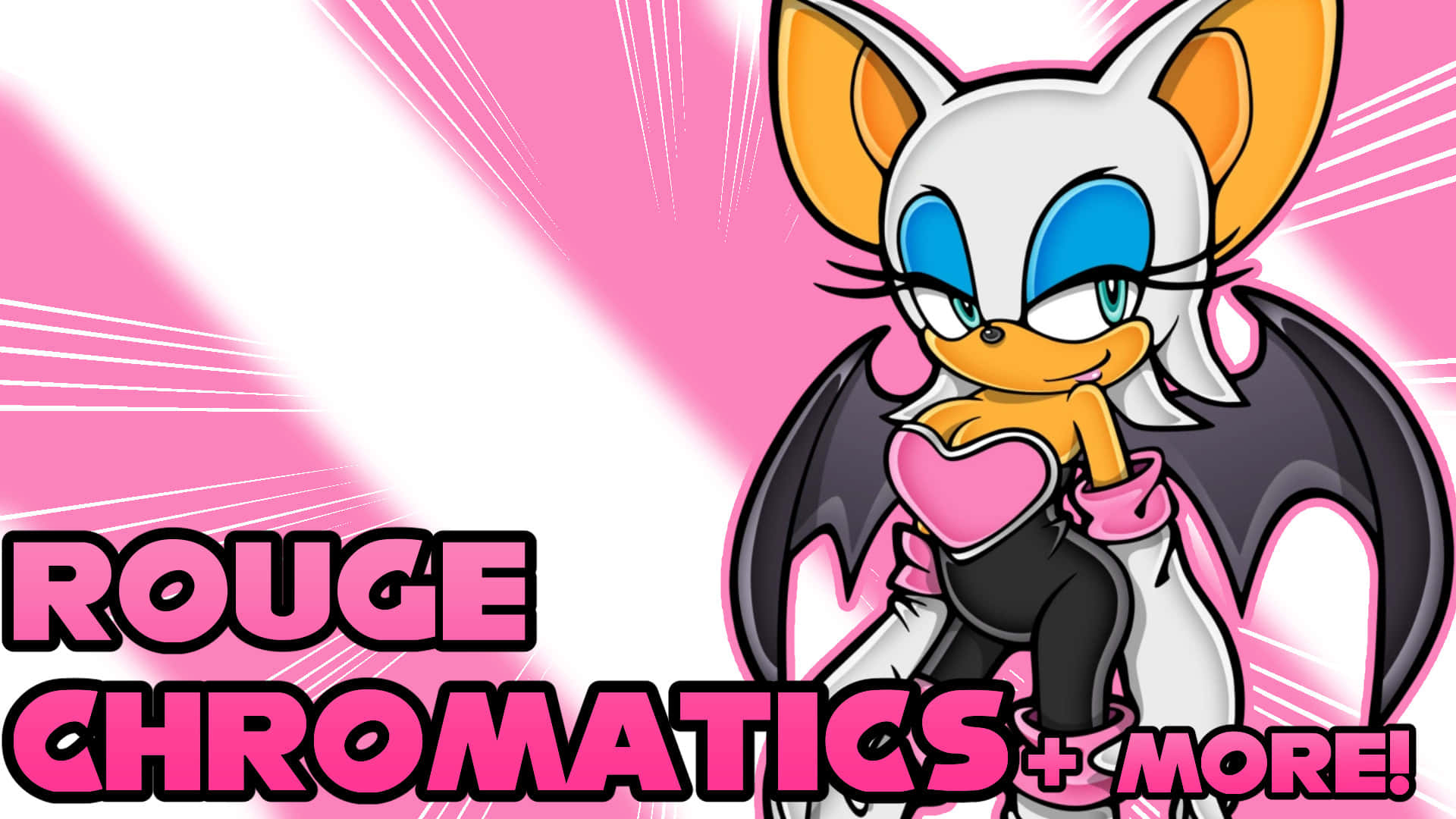 Rouge the Bat posing confidently in the spotlight Wallpaper