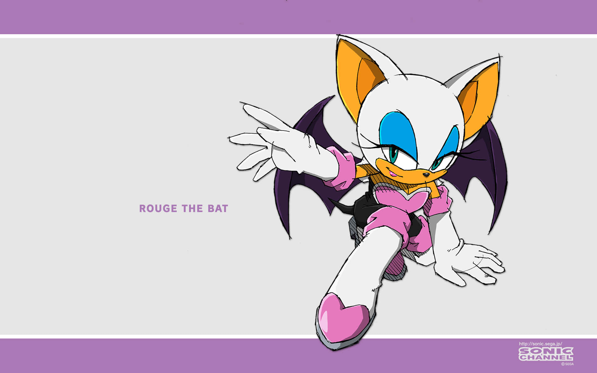 Rouge the Bat in Action Wallpaper