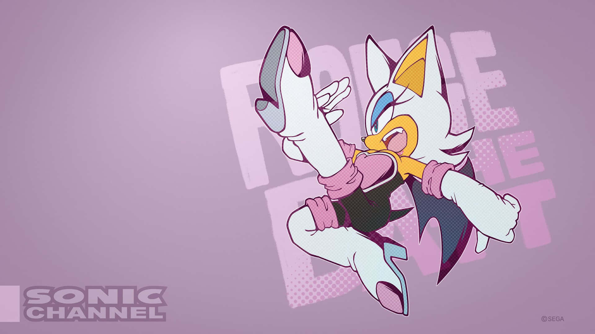 Rouge the Bat in Action Wallpaper
