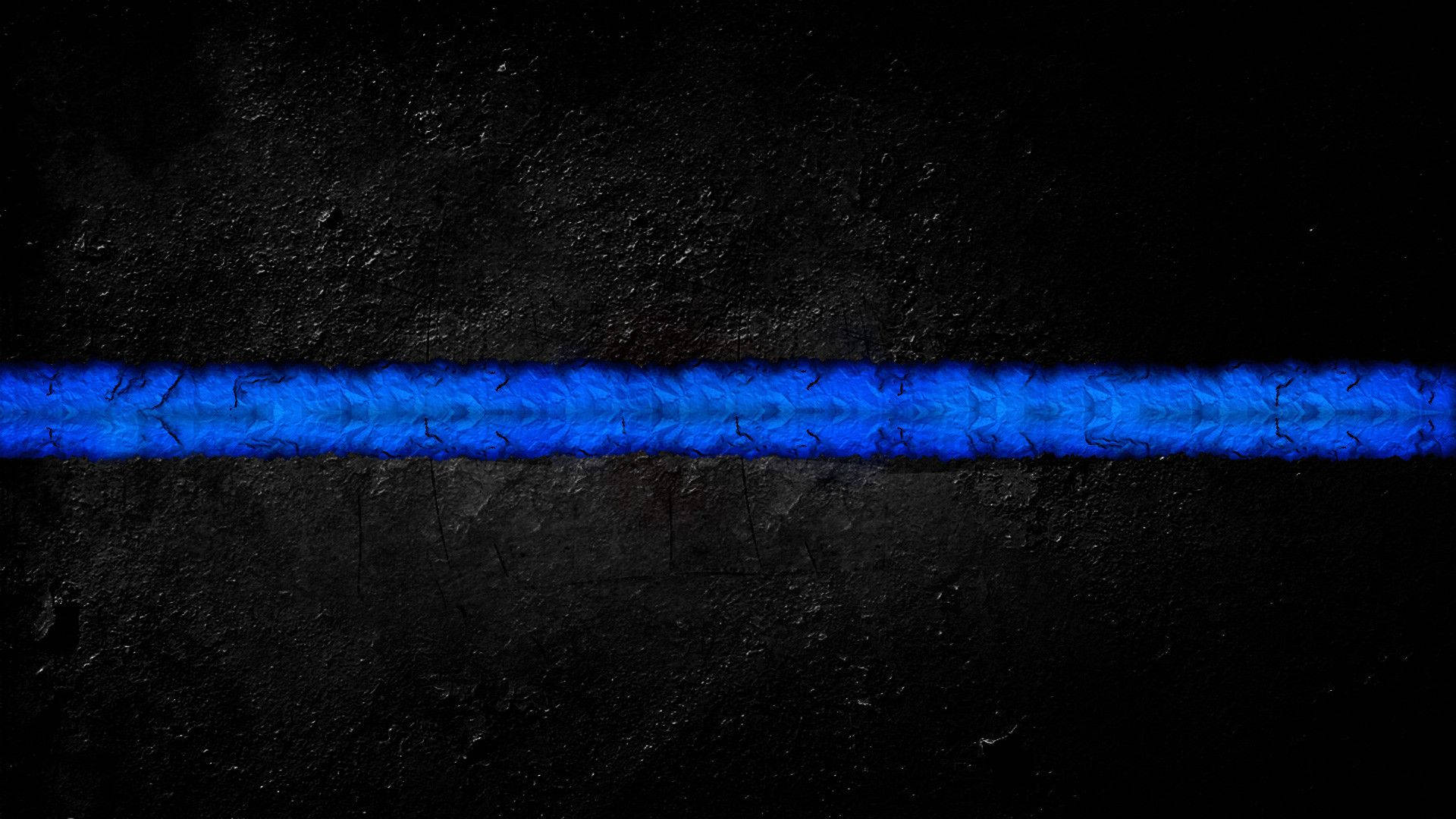 Thin Blue Line Symbolizing Respect for Law Enforcement Wallpaper