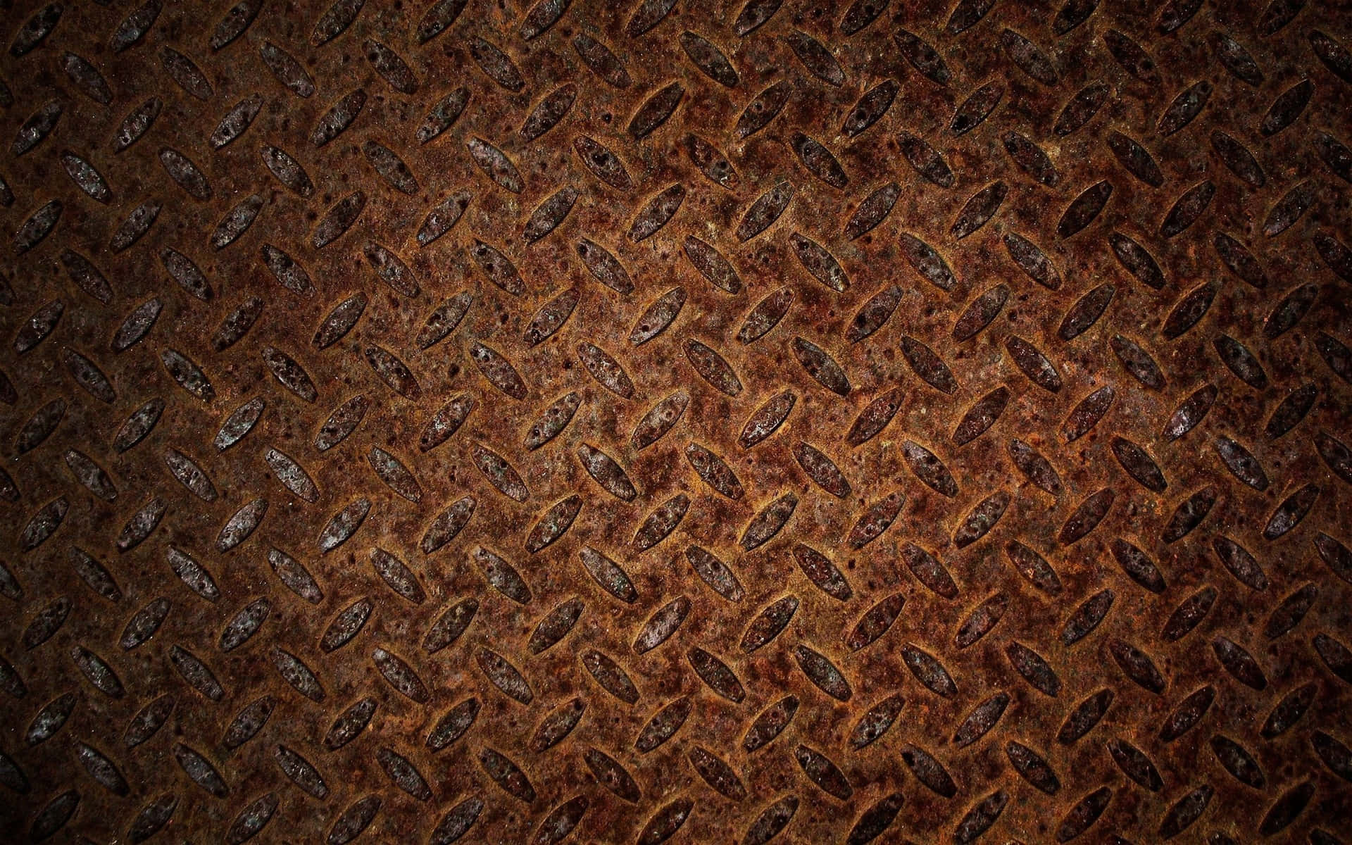 Rustet metal med diamantmønster med grov struktur Wallpaper