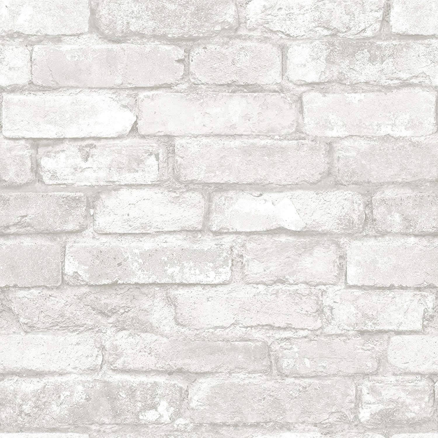 Raueweiße Ziegelmauer Im Shabby-chic-stil Wallpaper