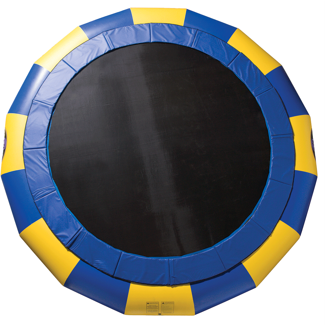 Round Blueand Yellow Trampoline PNG